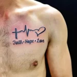 Фото тату кардиограмма сердца 02.01.22 №0014 - tattoo heart - tattoo-photo.ru