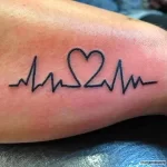 Фото тату кардиограмма сердца 02.01.22 №0019 - tattoo heart - tattoo-photo.ru