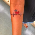 Фото тату красное сердце 02.01.22 №0006 - tattoo heart - tattoo-photo.ru