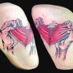 Фото тату разбитое сердце 02.01.22 №0009 - tattoo heart - tattoo-photo.ru