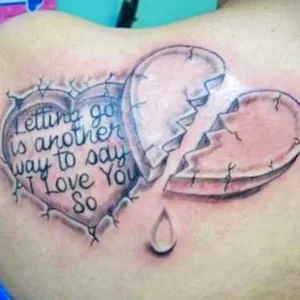 Фото тату разбитое сердце 02.01.22 №0013 - tattoo heart - tattoo-photo.ru