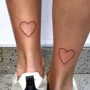 Фото тату сердца минимализм 02.01.22 №0004 - tattoo heart - tattoo-photo.ru
