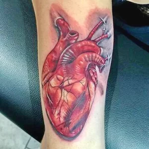 Фото тату сердце для мужчин 02.01.22 №0002 - tattoo heart - tattoo-photo.ru