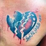 Фото тату сердце для мужчин 02.01.22 №0003 - tattoo heart - tattoo-photo.ru