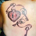 Фото тату сердце замок 02.01.22 №0012 - tattoo heart - tattoo-photo.ru