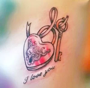 Фото тату сердце замок 02.01.22 №0030 - tattoo heart - tattoo-photo.ru