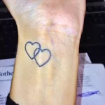 Фото тату сердце контур 02.01.22 №0007 - tattoo heart - tattoo-photo.ru