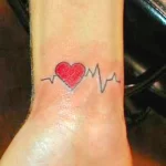 Фото тату сердце на запястье 02.01.22 №0020 - tattoo heart - tattoo-photo.ru