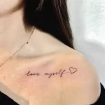 Фото тату сердце на ключице 02.01.22 №0007 - tattoo heart - tattoo-photo.ru