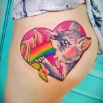 Фото тату сердце на попе 02.01.22 №0003 - tattoo heart - tattoo-photo.ru