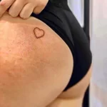 Фото тату сердце на попе 02.01.22 №0004 - tattoo heart - tattoo-photo.ru