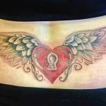Фото тату сердце на пояснице 02.01.22 №0008 - tattoo heart - tattoo-photo.ru