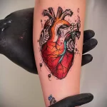 Фото тату сердце на руке 02.01.22 №0029 - tattoo heart - tattoo-photo.ru