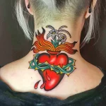 Фото тату сердце олд скул 02.01.22 №0005 - tattoo heart - tattoo-photo.ru