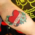 Фото тату сердце олд скул 02.01.22 №0015 - tattoo heart - tattoo-photo.ru