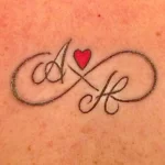 Фото тату сердце с именем 02.01.22 №0013 - tattoo heart - tattoo-photo.ru