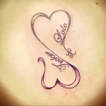 Фото тату сердце с именем 02.01.22 №0015 - tattoo heart - tattoo-photo.ru