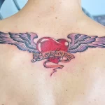 Фото тату сердце с крыльями 02.01.22 №0003 - tattoo heart - tattoo-photo.ru