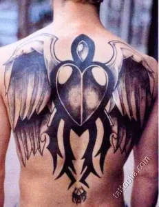 Фото тату сердце с крыльями 02.01.22 №0004 - tattoo heart - tattoo-photo.ru