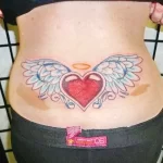 Фото тату сердце с крыльями 02.01.22 №0015 - tattoo heart - tattoo-photo.ru