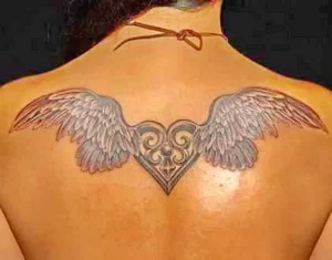 Фото тату сердце с крыльями 02.01.22 №0023 - tattoo heart - tattoo-photo.ru