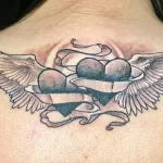 Фото тату сердце с крыльями 02.01.22 №0025 - tattoo heart - tattoo-photo.ru