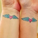 Фото тату сердце с крыльями 02.01.22 №0026 - tattoo heart - tattoo-photo.ru