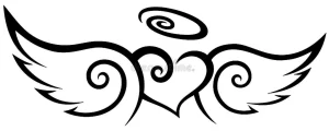 Фото тату сердце с крыльями 02.01.22 №0032 - tattoo heart - tattoo-photo.ru