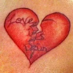 Фото тату сердце цветное 02.01.22 №0017 - tattoo heart - tattoo-photo.ru