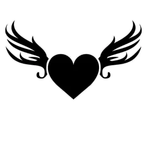 Фото тату черное сердце 02.01.22 №0009 - tattoo heart - tattoo-photo.ru
