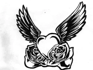 Фото эскиз тату сердце 02.01.22 №0019 - tattoo heart - tattoo-photo.ru