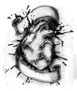 Фото эскиз тату сердце 02.01.22 №0020 - tattoo heart - tattoo-photo.ru