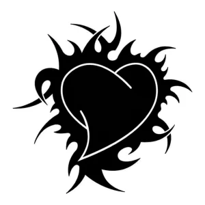 Фото эскиз тату сердце 02.01.22 №0023 - tattoo heart - tattoo-photo.ru