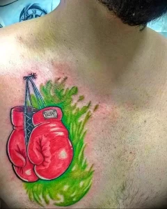 Фото тату боксерские перчатки 30.07.22 №0016 - tattoo boxing gloves - tattoo-photo.ru