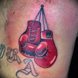 Фото тату боксерские перчатки 30.07.22 №0045 - tattoo boxing gloves - tattoo-photo.ru
