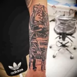 Фото тату боксерские перчатки 30.07.22 №0052 - tattoo boxing gloves - tattoo-photo.ru