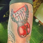 Фото тату боксерские перчатки 30.07.22 №0080 - tattoo boxing gloves - tattoo-photo.ru