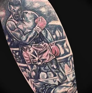 Фото тату боксерские перчатки 30.07.22 №0084 - tattoo boxing gloves - tattoo-photo.ru