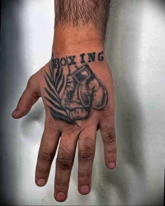 Фото тату боксерские перчатки 30.07.22 №0149 - tattoo boxing gloves - tattoo-photo.ru