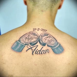 Фото тату боксерские перчатки 30.07.22 №0165 - tattoo boxing gloves - tattoo-photo.ru