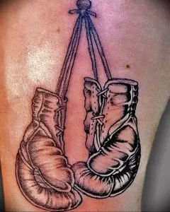 Фото тату боксерские перчатки 30.07.22 №0125 - tattoo boxing gloves - tattoo-photo.ru