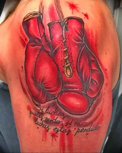 Фото тату боксерские перчатки 30.07.22 №0131 - tattoo boxing gloves - tattoo-photo.ru