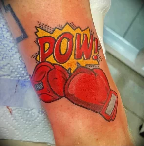 Фото тату боксерские перчатки 30.07.22 №0134 - tattoo boxing gloves - tattoo-photo.ru