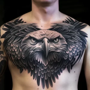 A man with a powerful eagle tattoo on his chest eyes cffd b d bdeaeaca _1 tattoo-photo.ru 020