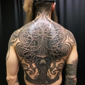 A person with a large intricate back tattoo featurin ffab c aa aacf _1_2_3 tattoo-photo.ru 046