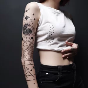 A person with a series of star constellations tattoo eebc c b ccfb tattoo-photo.ru 050