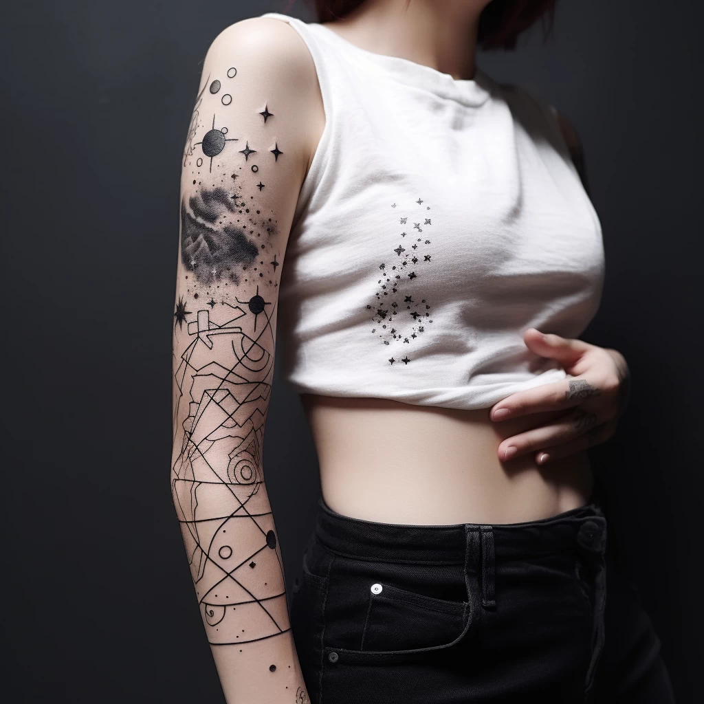 A person with a series of star constellations tattoo eebc c b ccfb tattoo-photo.ru 050