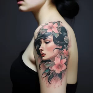 A woman with delicate floral tattoos on her arm gazi ccddf e f ffa affad _1 tattoo-photo.ru 080