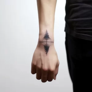 An individual with a subtle minimalist tattoo on the ecff f ce d edbaa _1_2 tattoo-photo.ru 089