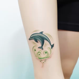 An individual with an ankle tattoo of a small playfu df e be ba _1_2_3 tattoo-photo.ru 107